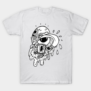 Abstract Splash Design Doodle Art T-Shirt